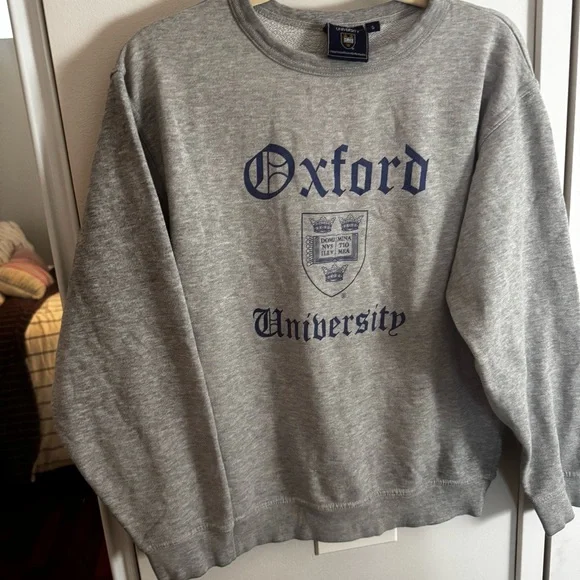 Oxford University Gray Crewneck Sweatshirt - Picture 4 of 5